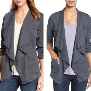 Caslon Grey Draped Utility Jacket - Size M